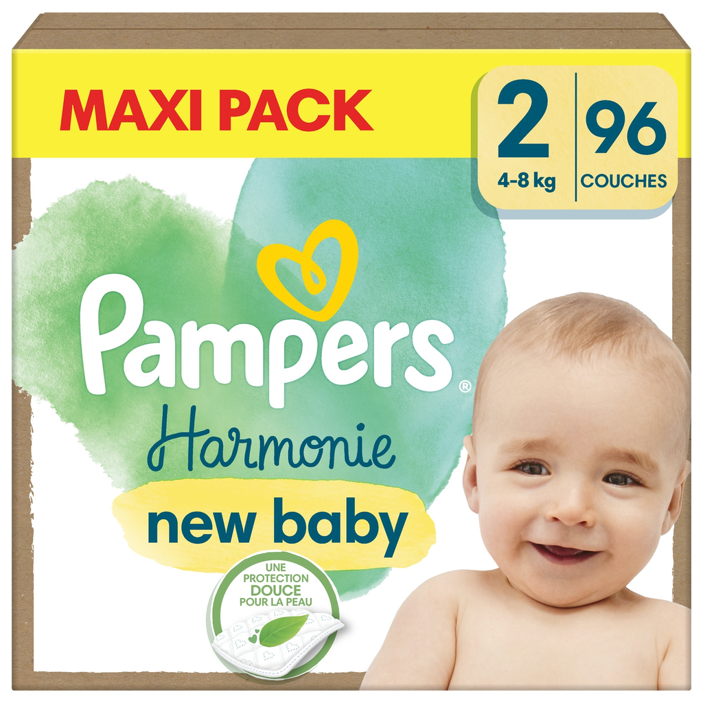 PAMPERS Baby Diapers Harmonie Size 2 4-8 kg, 96-pack