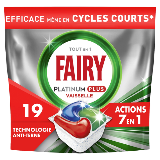 [8700216253871] FAIRY Platinium Plus Dishwasher Capsules All-in-One 19 Washes 248 g