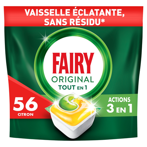 [8700216254250] FAIRY Dishwasher Capsules All in 1 lemon 56 washes 581 g