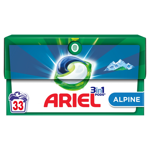[8700216267403] ARIEL Pods Lessive Capsules 3 en 1 Alpine 33 capsules