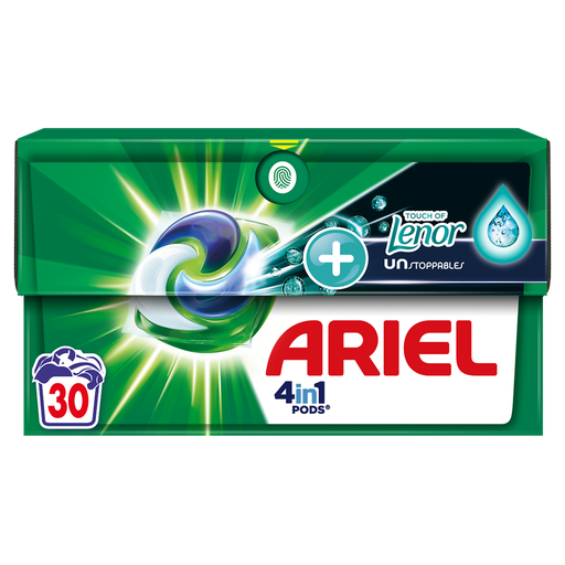 [8700216267489] ARIEL Pods Lessive capsules 4 en 1 + Touch Of Lenor Unstoppables 30 capsules