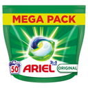 ARIEL Lessive capsules 3 en 1 Original 50 capsules