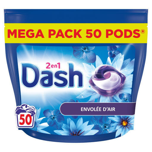 [8700216318679] DASH Pods Lessive capsules 2en1 envolée marine 50 capsules