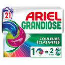 ARIEL Grandiose Pods Lessive capsules couleurs éclatantes la boîte de 21