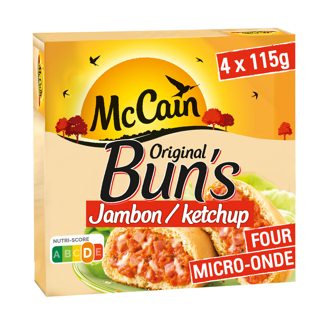 MCCAIN Original Bun's Jamón y Ketchup 460g