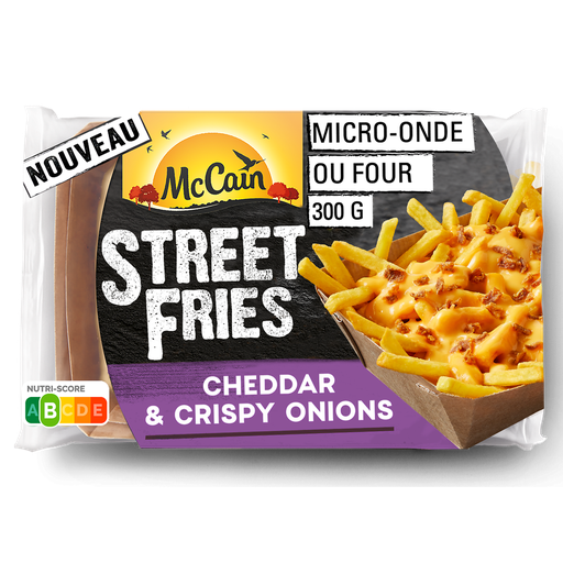[8710438124941] MCCAIN Street Fries Cheddar y Cebolla Crujiente 300 g