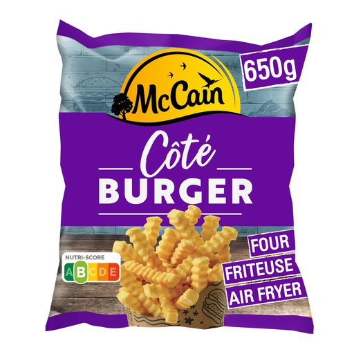 [8710438124996] MCCAIN Burger Side Fries 650g