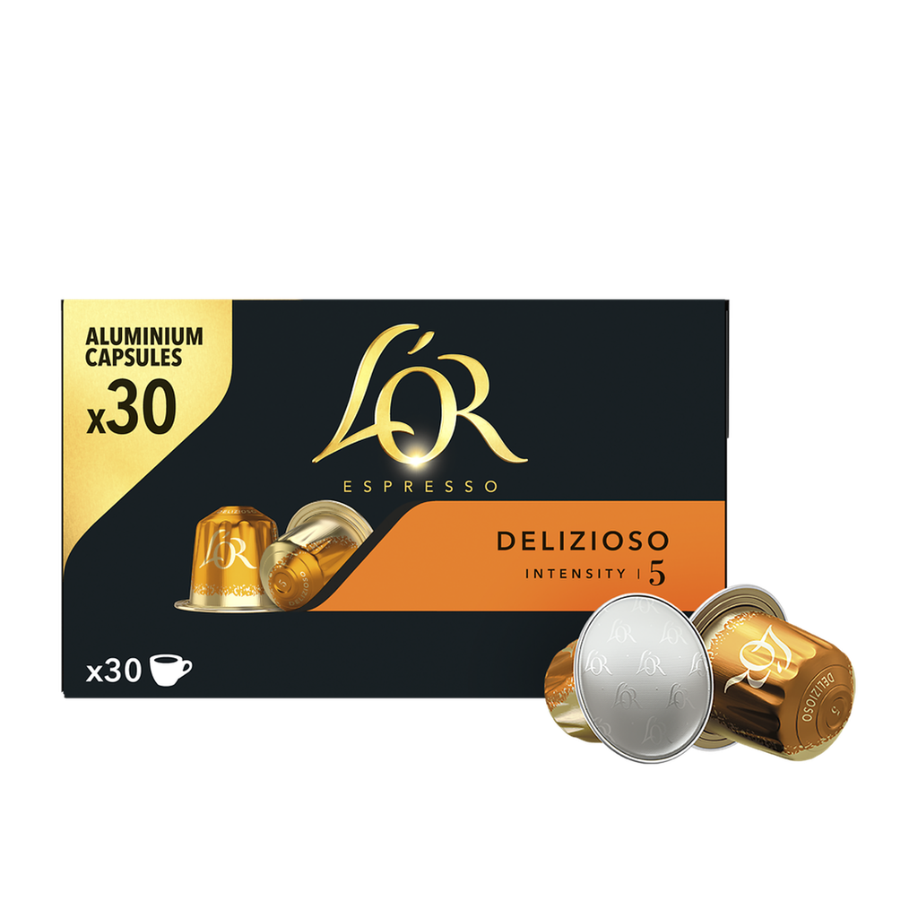 L'OR Espresso Cápsulas de café Delizioso intensidade 5 30 cápsulas 156 g