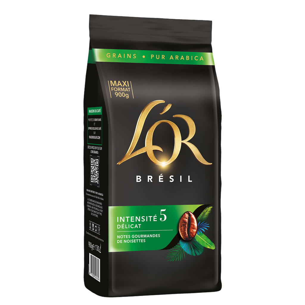 L'OR Coffee Beans Brazil Intensity 5 100% Arabica 900 g