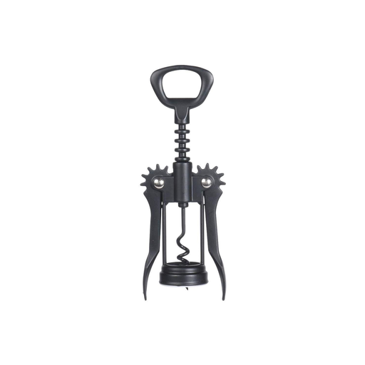 [8719987470240] Sacacorchos De Vino De Metal Negro 16 x 3 cm