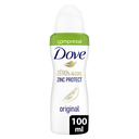 DOVE Desodorante Spray Comprimido Cero % Alcohol Zinc Protect Original 100 ml
