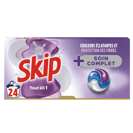 [8720181464768] SKIP Detergente en cápsulas Todo en 1 Cuidado completo 24 cápsulas