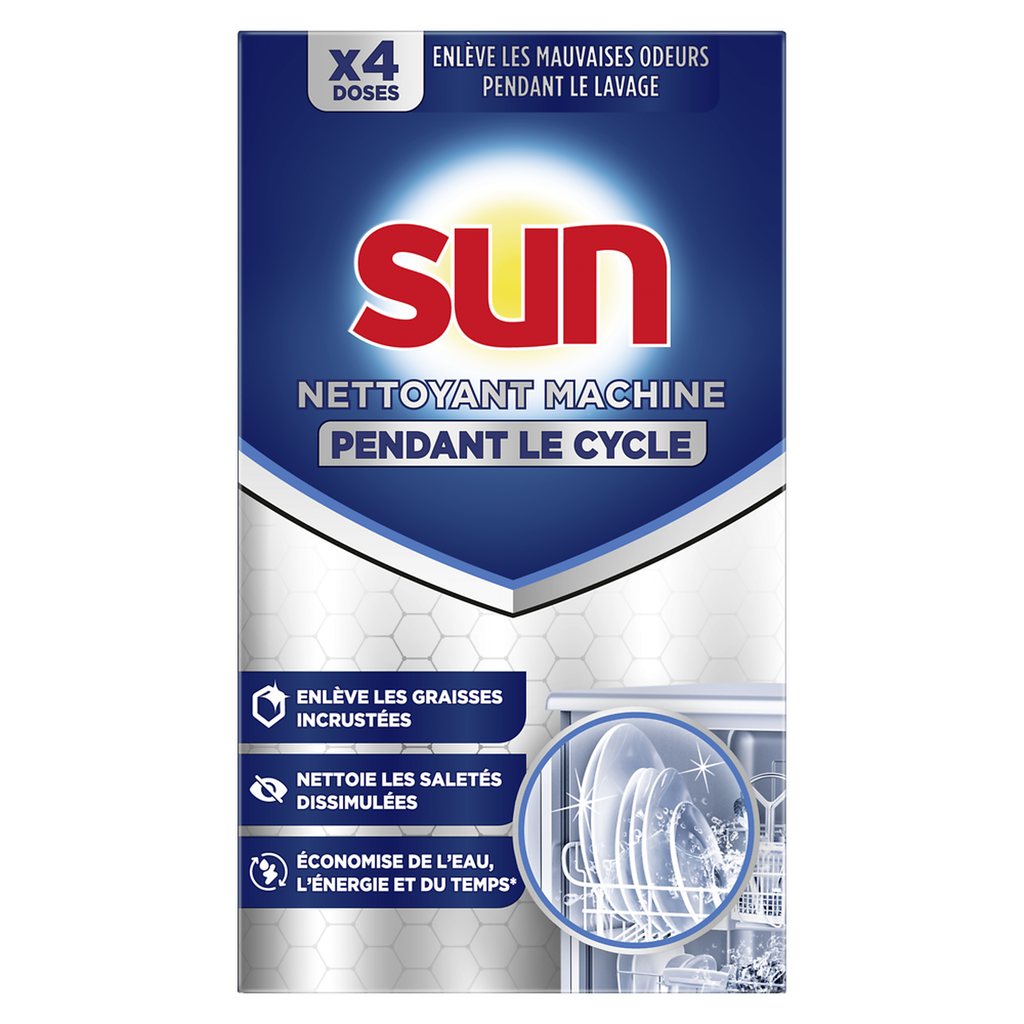 SUN Limpador máquina máquina de lavar louça durante o ciclo 4 blocos 60 g