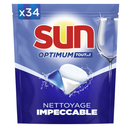 SUN Cápsulas de máquina de lavar loiça Optimum Tudo em 1, 34 lavagens, 510 g