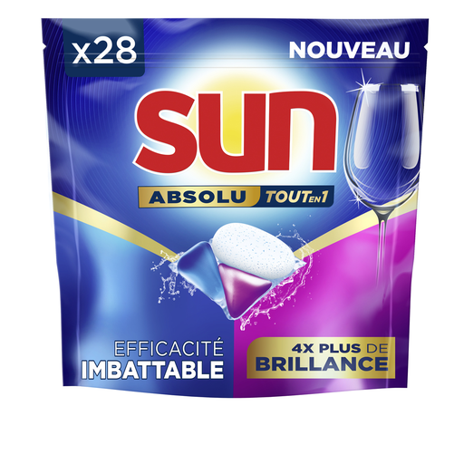 [8720182601414] SUN Absolu All-in-1 Dishwasher Tablets Brilliance 420 g