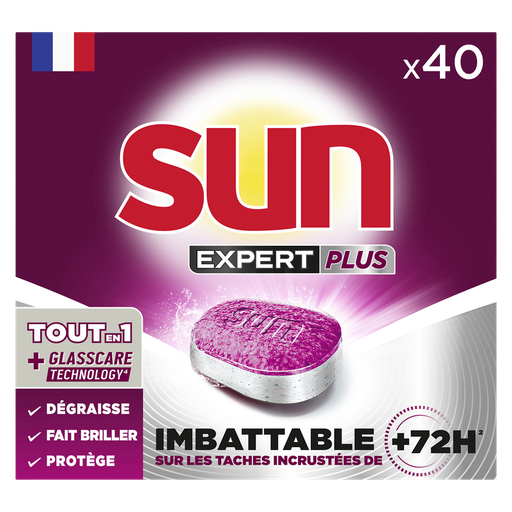 [8720182786241] SUN Expert Plus all-in-one dishwasher tablets, 40 washes, 700 g
