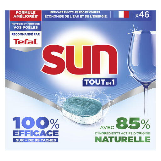 [8720182804013] SUN Pastilhas máquina lavar loiça Tudo em 1 Regular 46 cápsulas