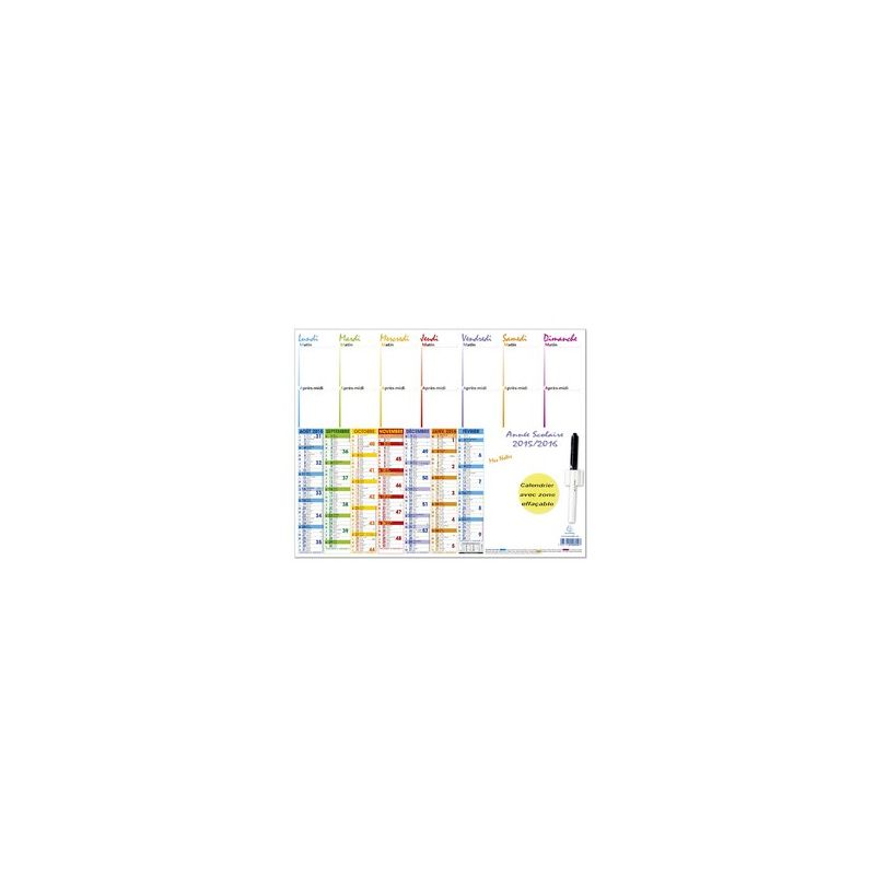 EXACOMPTA Erasable Timetable 43X33.5