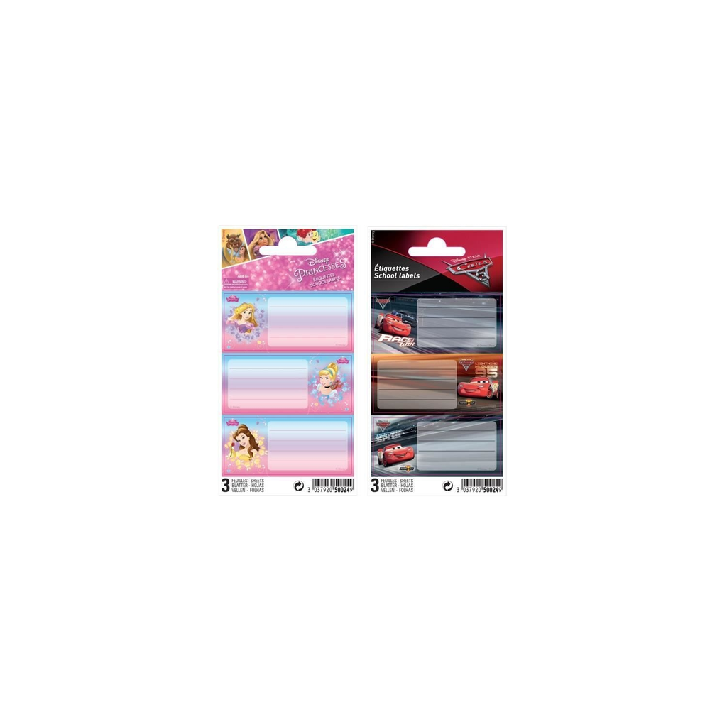 DISNEY Classic Adhesive Labels 9 Labels