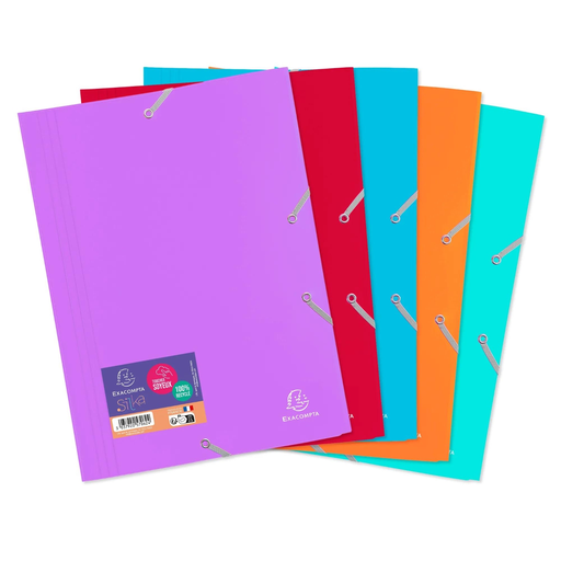 [3037920570624] EXACOMPTA Carpeta de 3 solapas con gomas 24x32cm