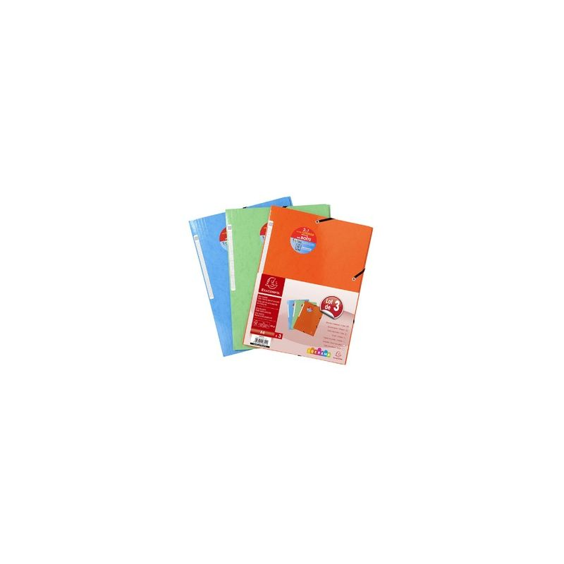 EXACOMPTA Exa.3 Folder 24X32 Assorted Cardboard