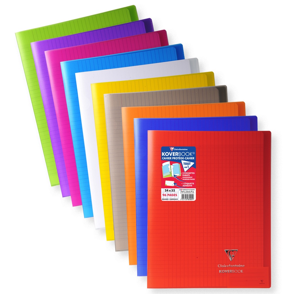 Clairefontaine Cahier Piqûre Avec Rabats 24X32 96P Seyes : Le 96 Pages