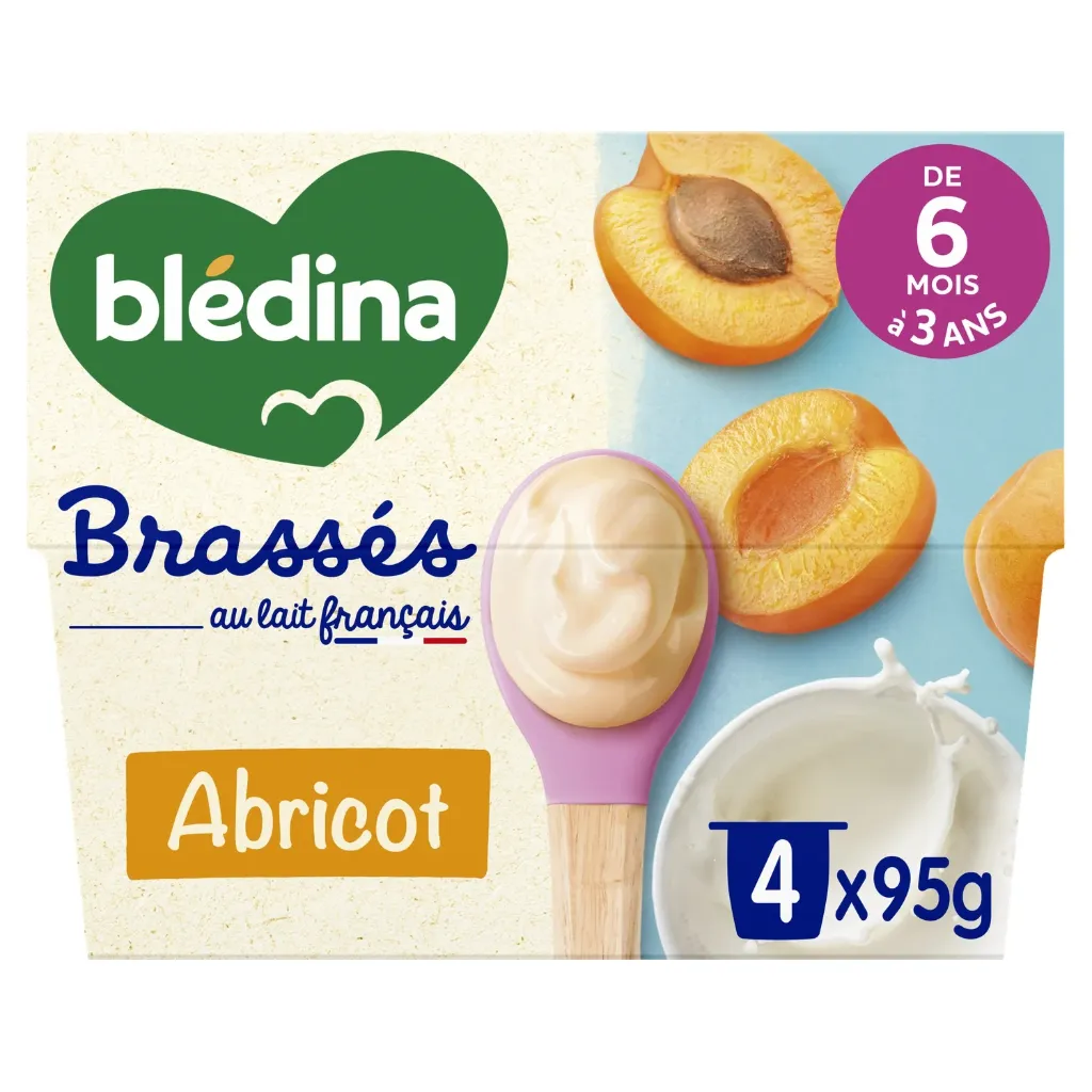 Blédina Brassés abricot 4x95g