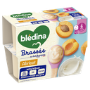 BLEDINA Sobremesa Batida Sabor Alperce 4 x 95 g