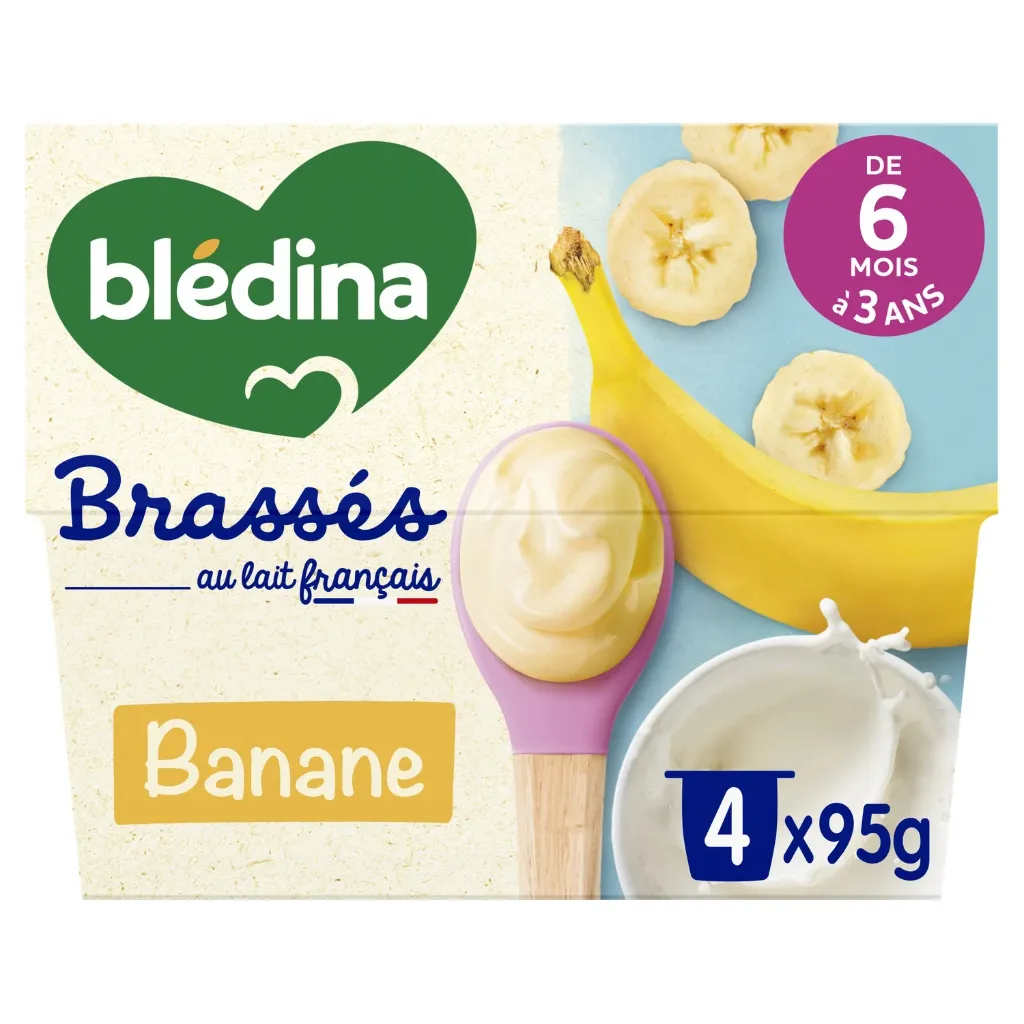 Blédina Brassés Banane 4X95G