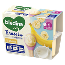 BLEDINA Postre Lácteo Sabor Plátano 4 x 95 g