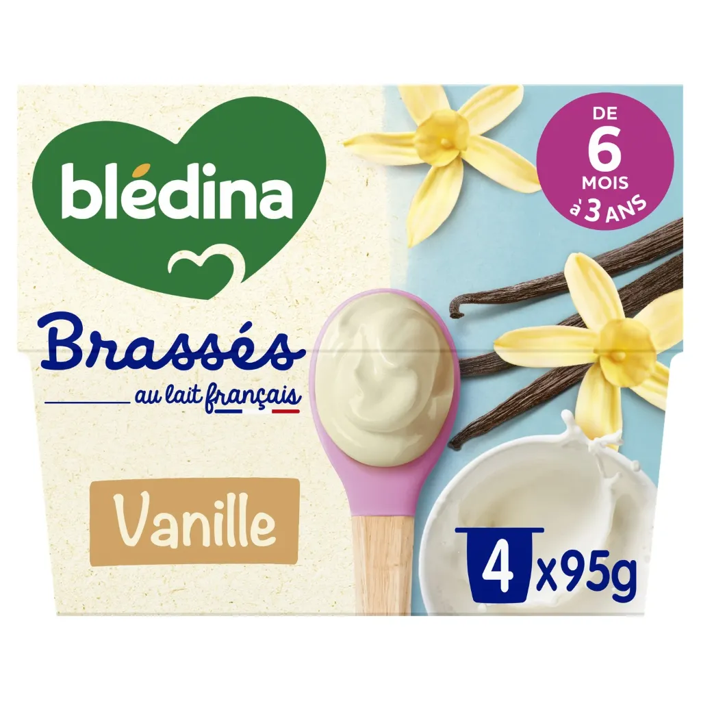 Blédina Brassés vanille 4x95g