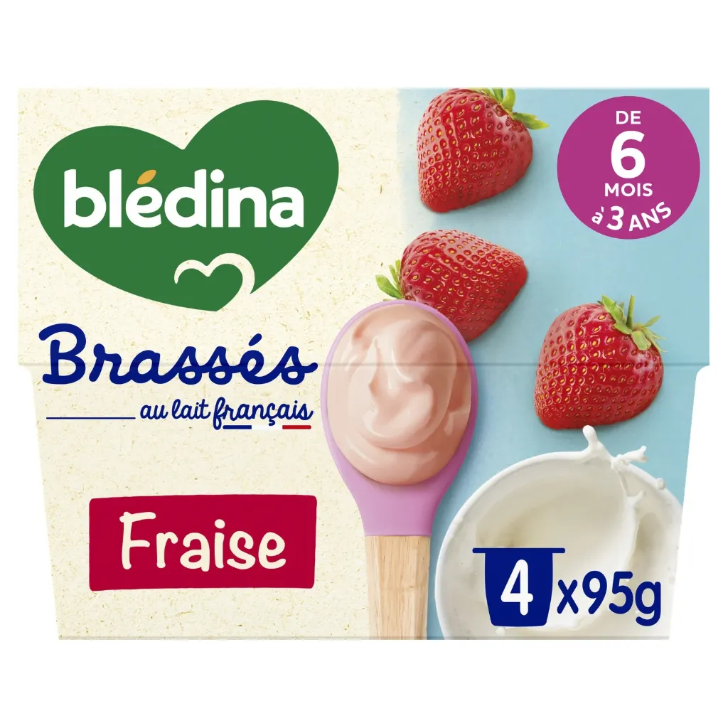 Blédina Brassés fraise 4x95g