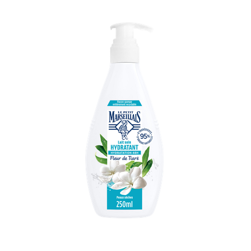 [3574661817996] LE PETIT MARSEILLAIS 48h Moisturizing Body Milk Tiare Flower 250 ml