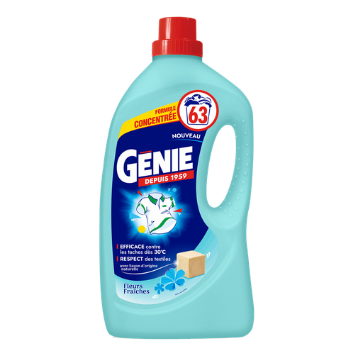 [3346020026567] GENIE Liquid Detergent Fresh Flowers 2.52 L