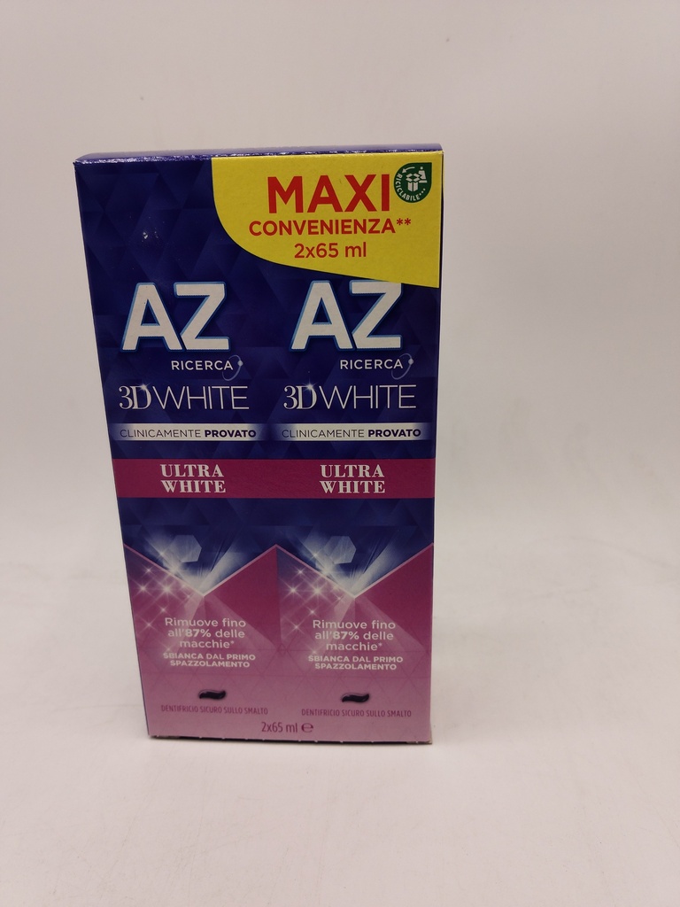 Az Ricerca Dentifrice 65 Ml 3D White Ultra White (Pack 2 Tubes)