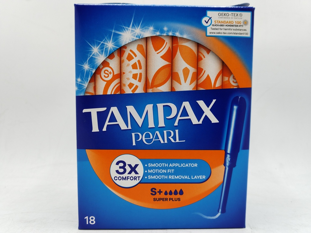 Tampax Pearl Tampons 18 Pc. Super Plus (Abs. 4)