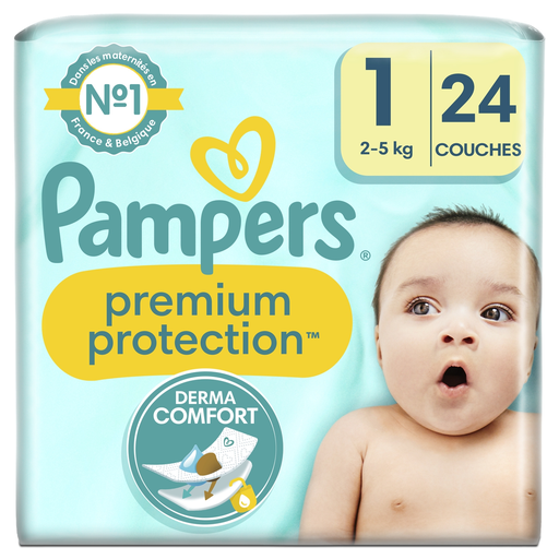 [8006540704370] PAMPERS Premium Protection diapers size 1 (2-5 kg) 24 diapers