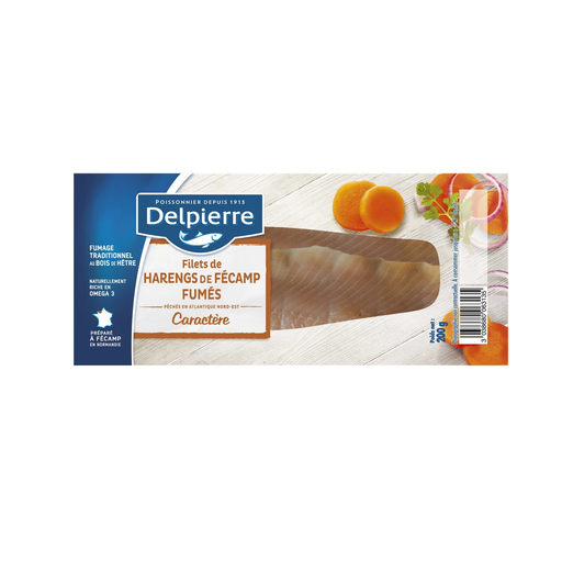 [3038680063135] DELPIERRE Smoked Herring Fillets Natural 200 g