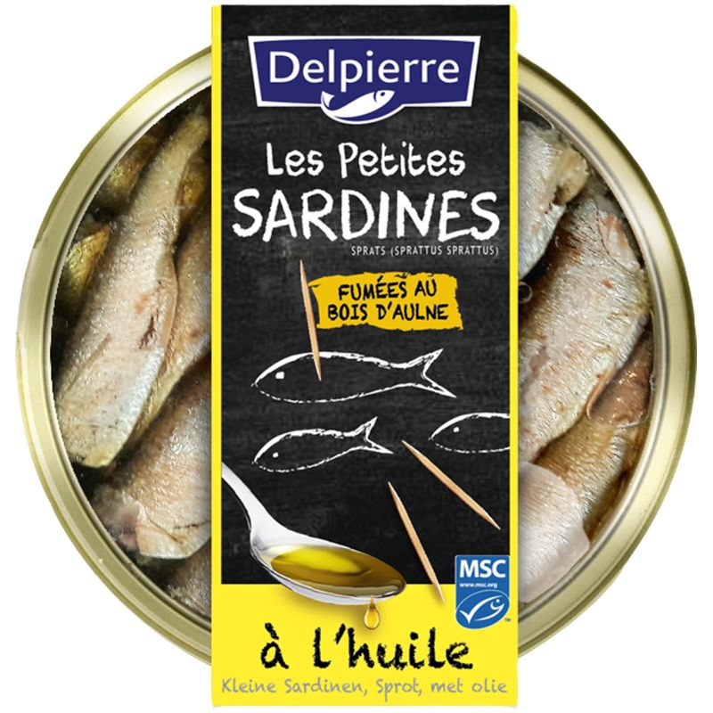 DELPIERRE Smoked Sprats in Oil 120 g