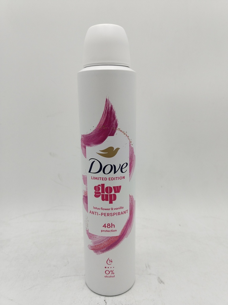 Dove Deo Spray 200 Ml Glow Up - Lotus Flower & Vanilla (Lim. Ed.)