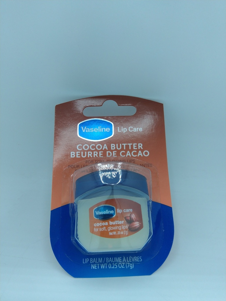 Vaseline Lip Balm 7 Gr Lip Care Cocoa Butter (Jar)