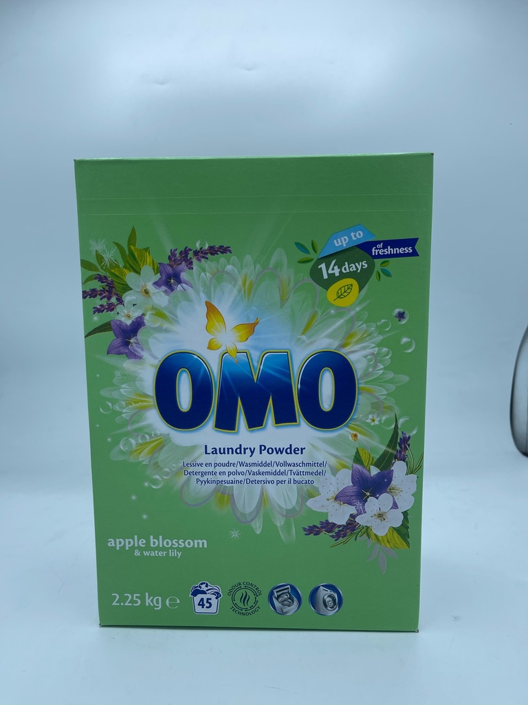 Omo Poudre 2,25 Kg Apple Blossom & Lily - 45Sc