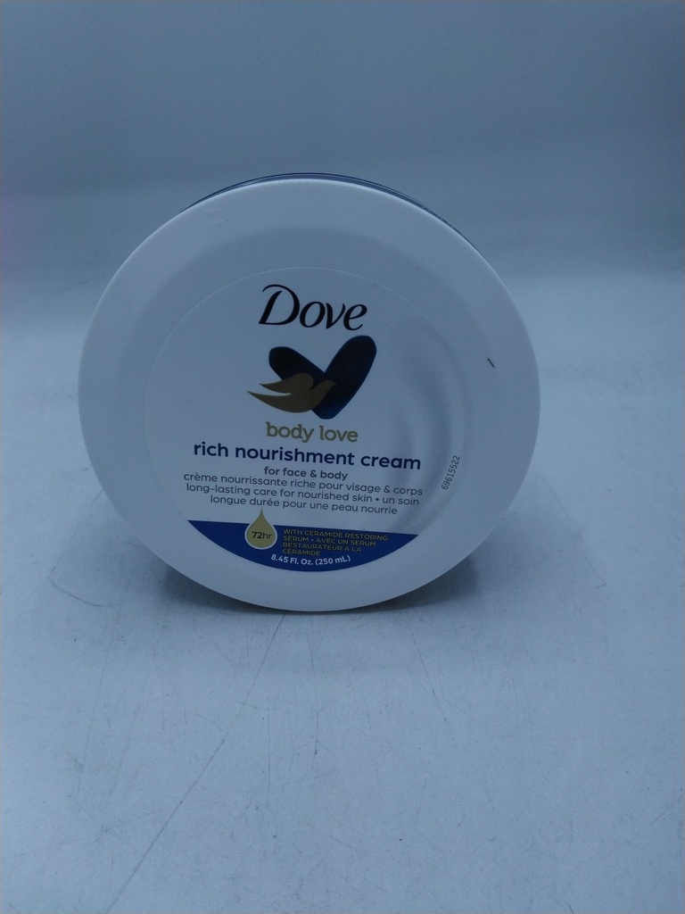 Dove Rich Nourishing Cream 250 Ml Face & Body with a Restorative Ceramide Serum