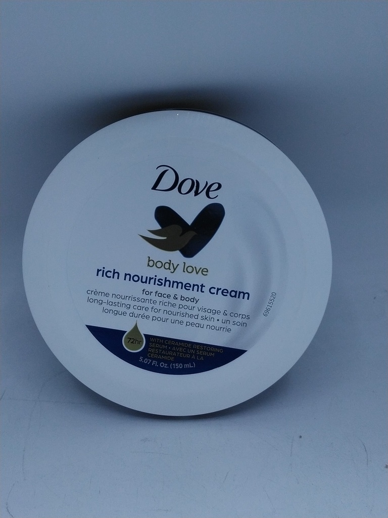 Dove Rich Nourishing Cream 150 Ml Face & Body with a Restorative Ceramide Serum