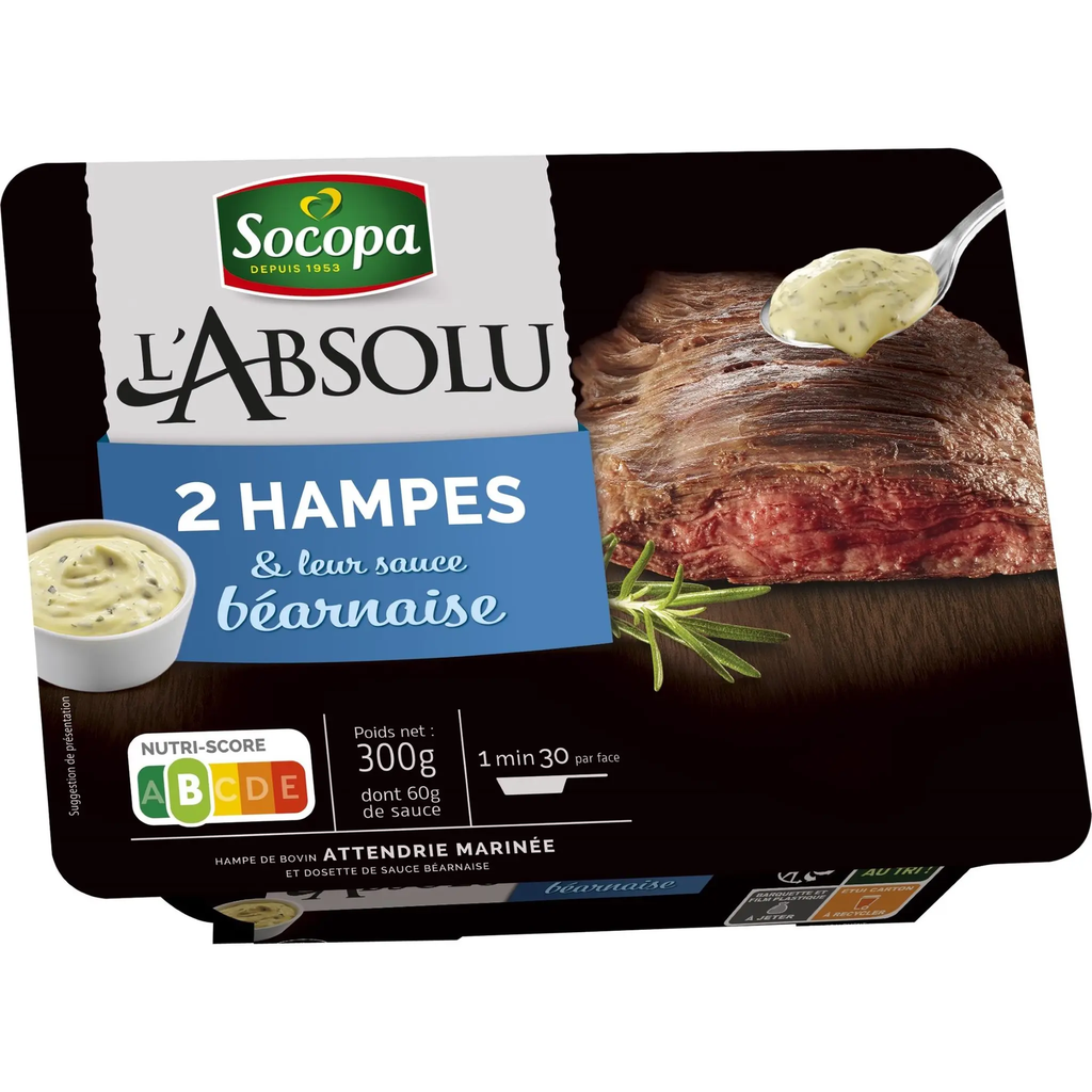 SOCOPA Hampe de bœuf marinée et sauce béarnaise 300 g