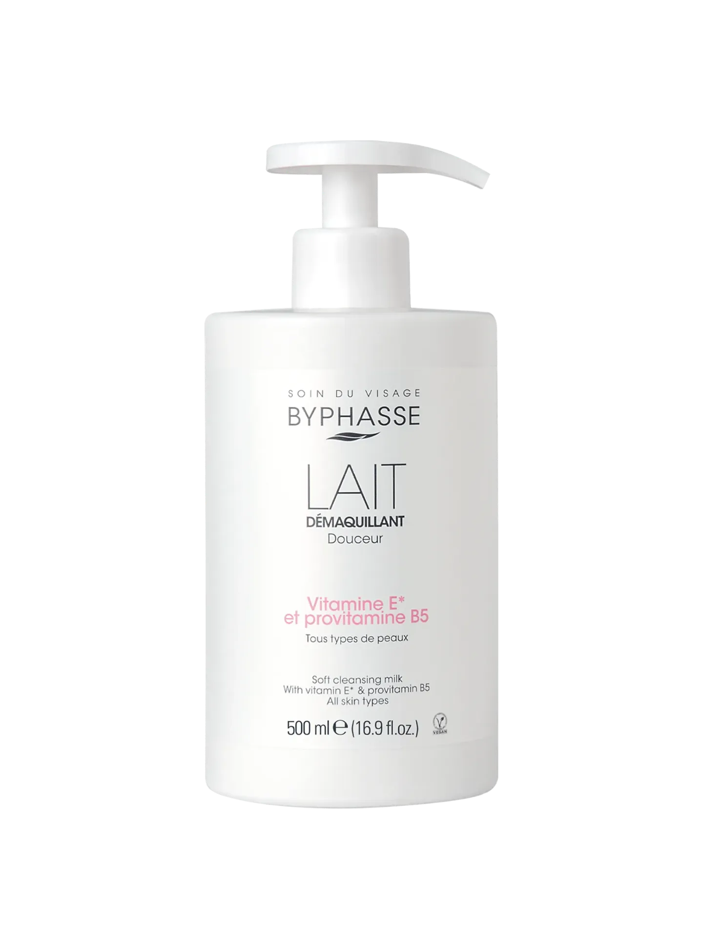 Byphasse Lait Démaquillant Douceur Tous Types De Peaux (Doseur) 500Ml