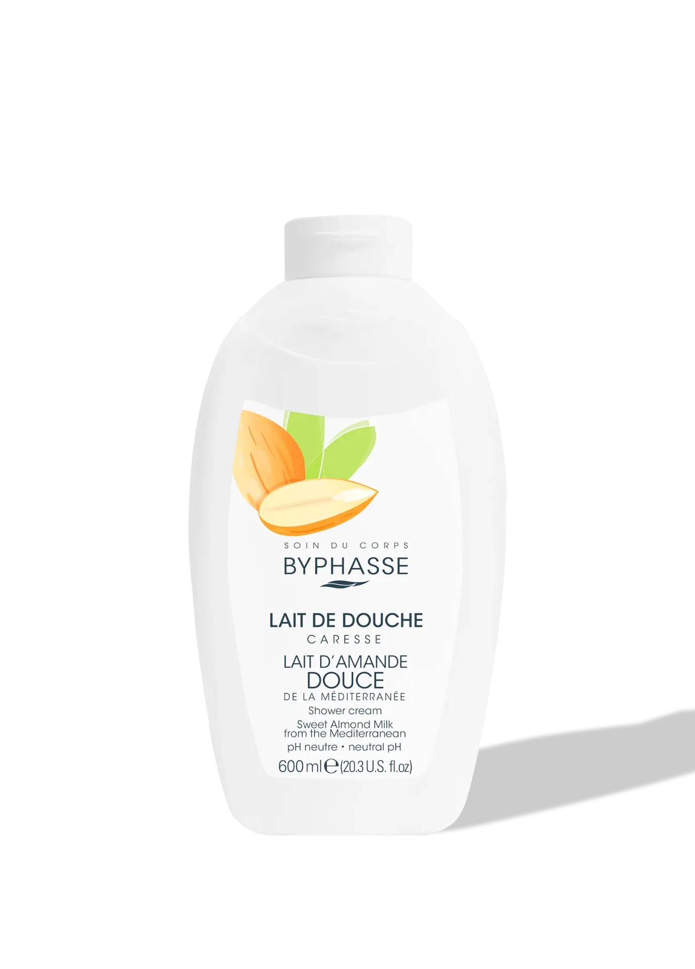 Byphasse Caresse Lait De Douche Lait D'Amande Douce 600Ml
