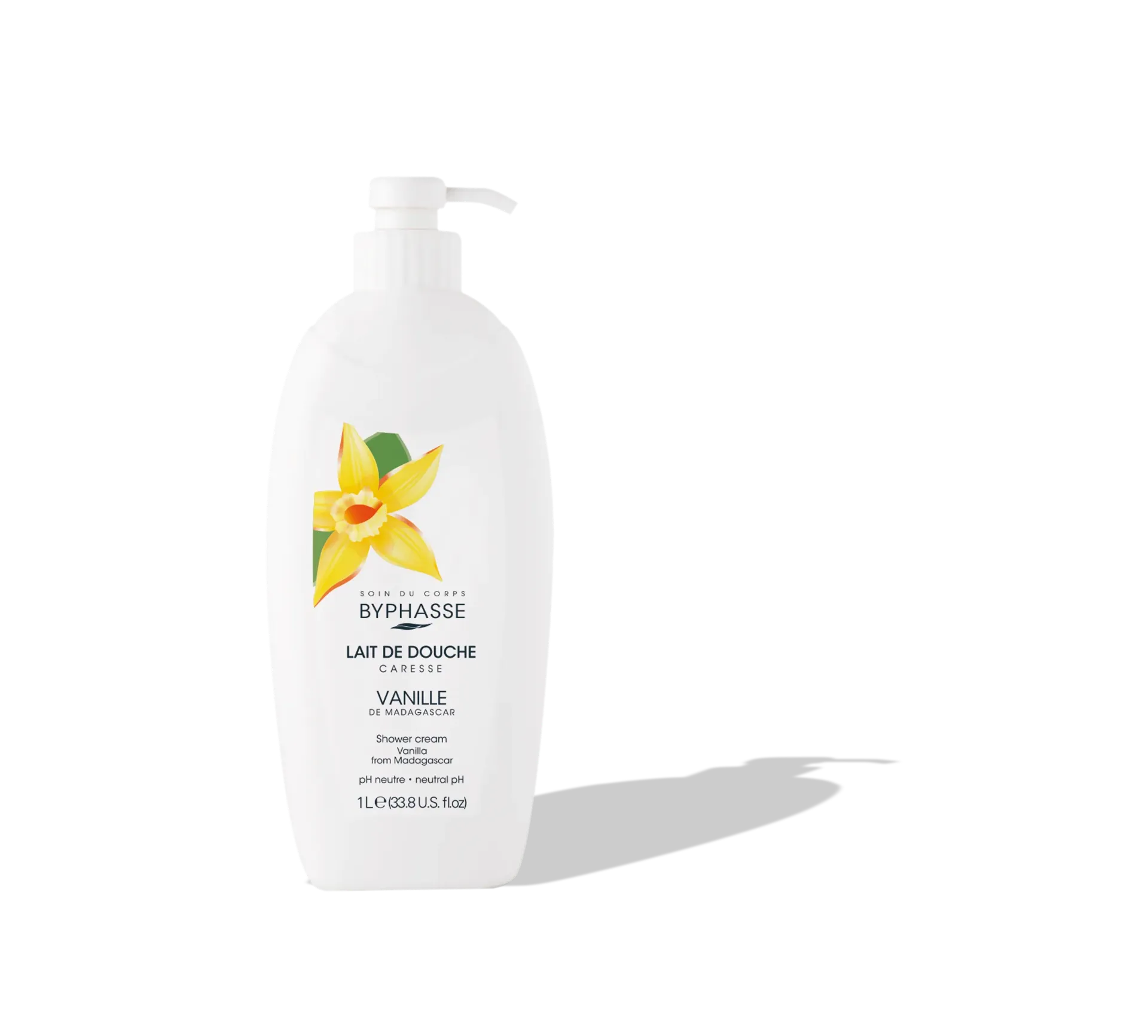 Byphasse Caresse Lait De Douche Fleur De Vanille 1L