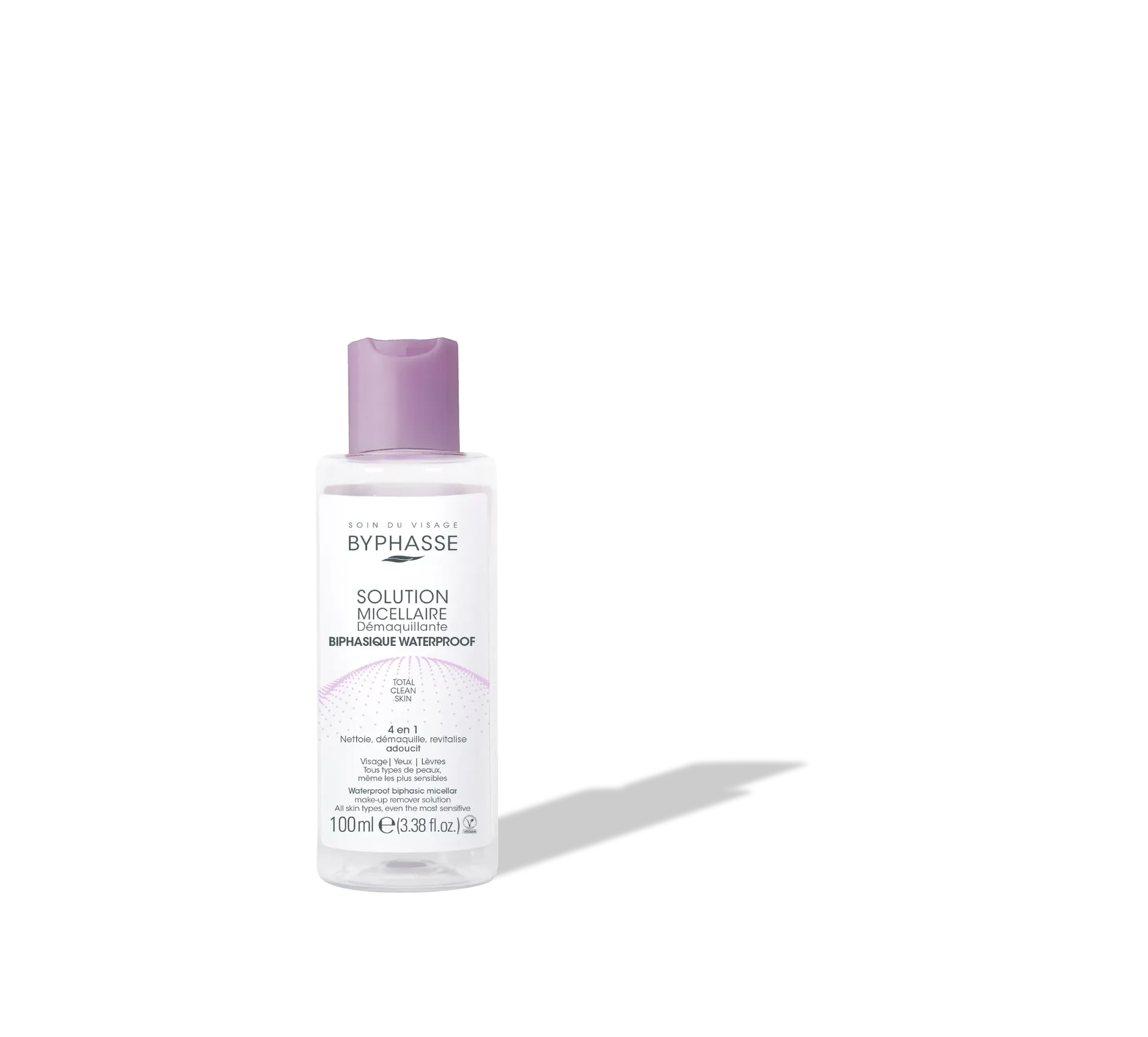 Byphasse Solution Micellaire Démaquillante Biphasique Waterproof 100Ml 12U