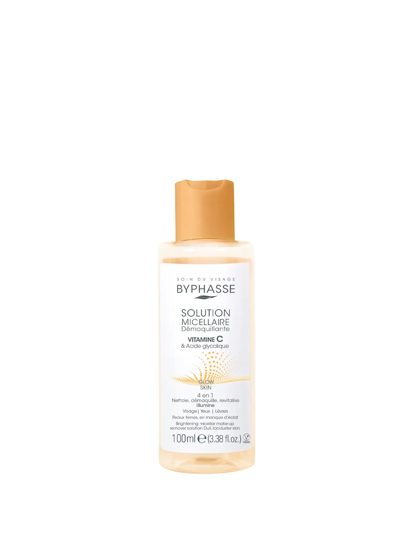 Byphasse Solution Micellaire Démaquillante Vitamine C & Acide Glycolique 100Ml